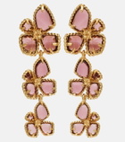 Zimmermann Bloom Large embellished drop earrings