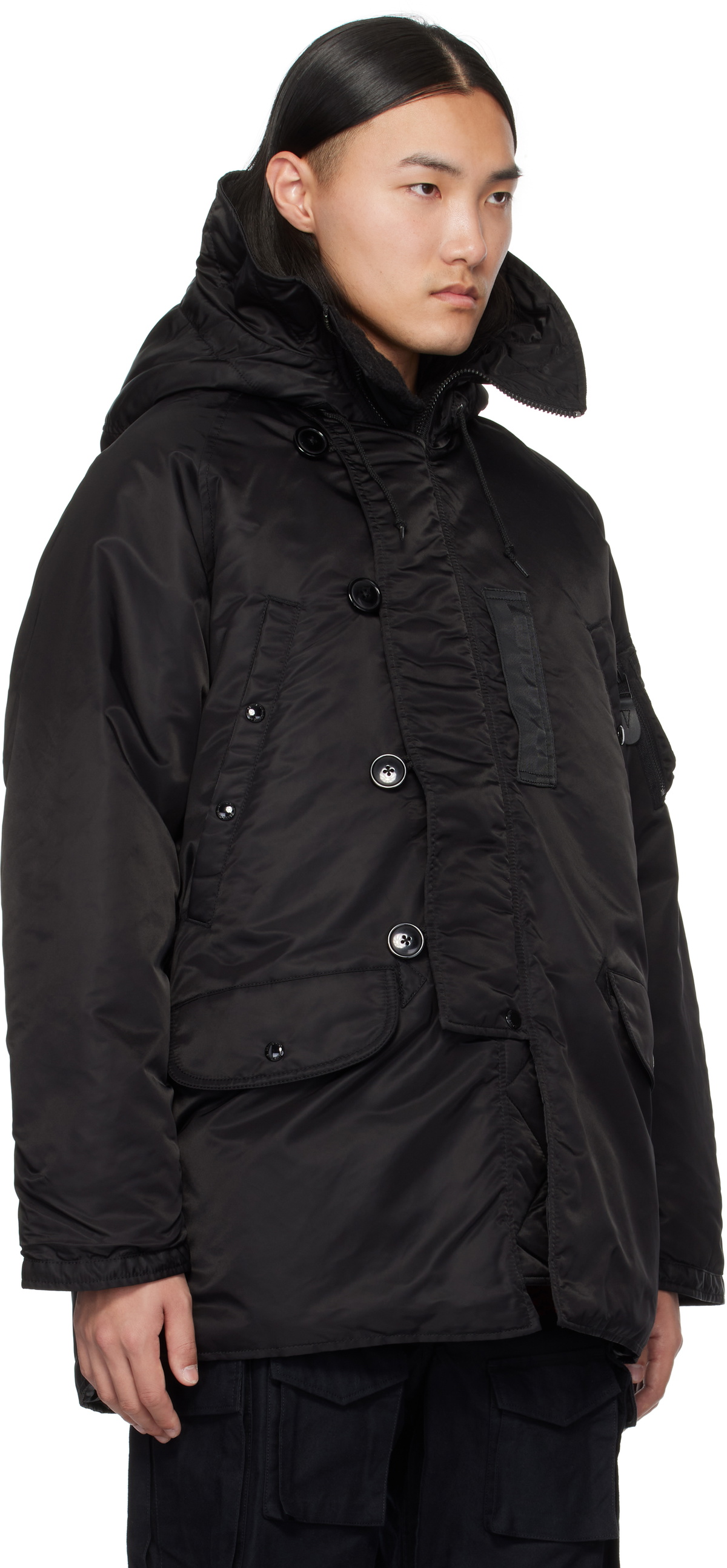 BEAMS PLUS Black MIL Type N-3B Down Jacket Beams Plus