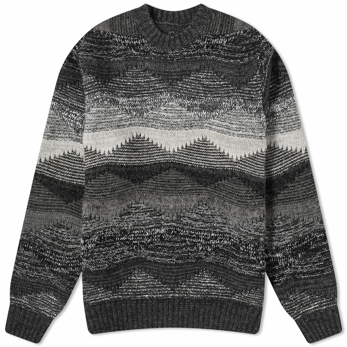 Photo: SOPHNET. Men's Abstract Crew Knit in Black