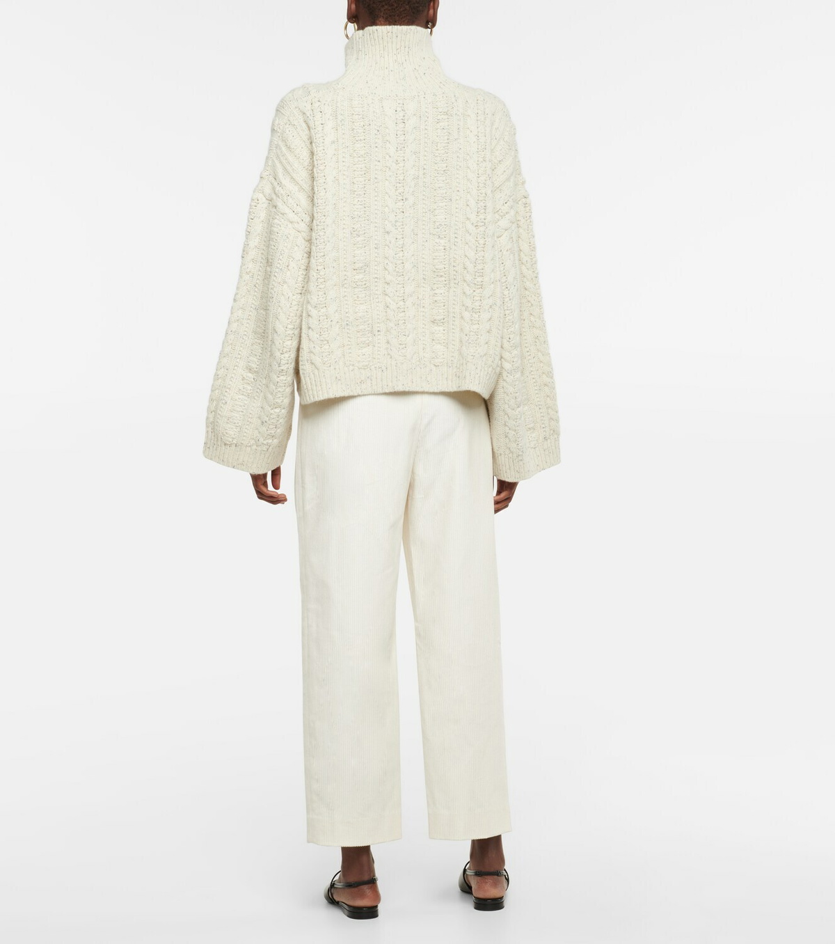 Toteme Women's Wool and Silk Turtleneck Grey