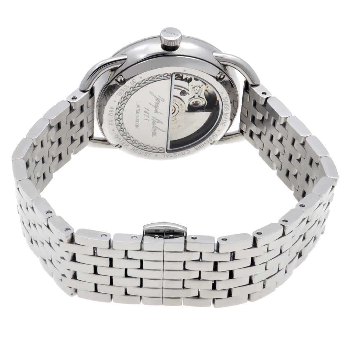 Bulova Commodore Automatic Silver Dial Ladies Watch 96M153
