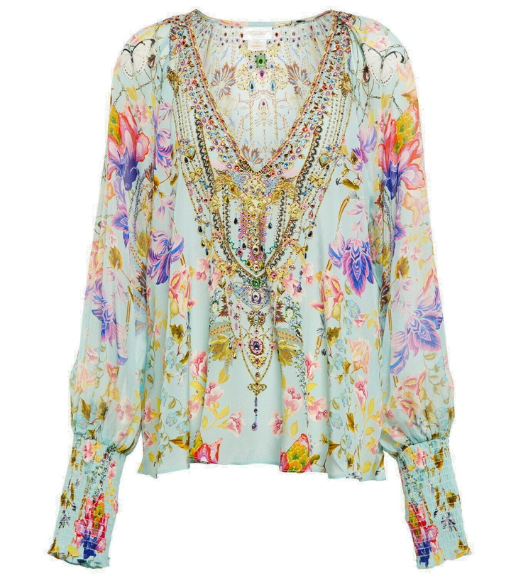 Photo: Camilla Floral printed silk blouse