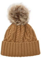 Moncler Ribbed Wool and Cashmere-blend Bobble hat - Khaki - One Size