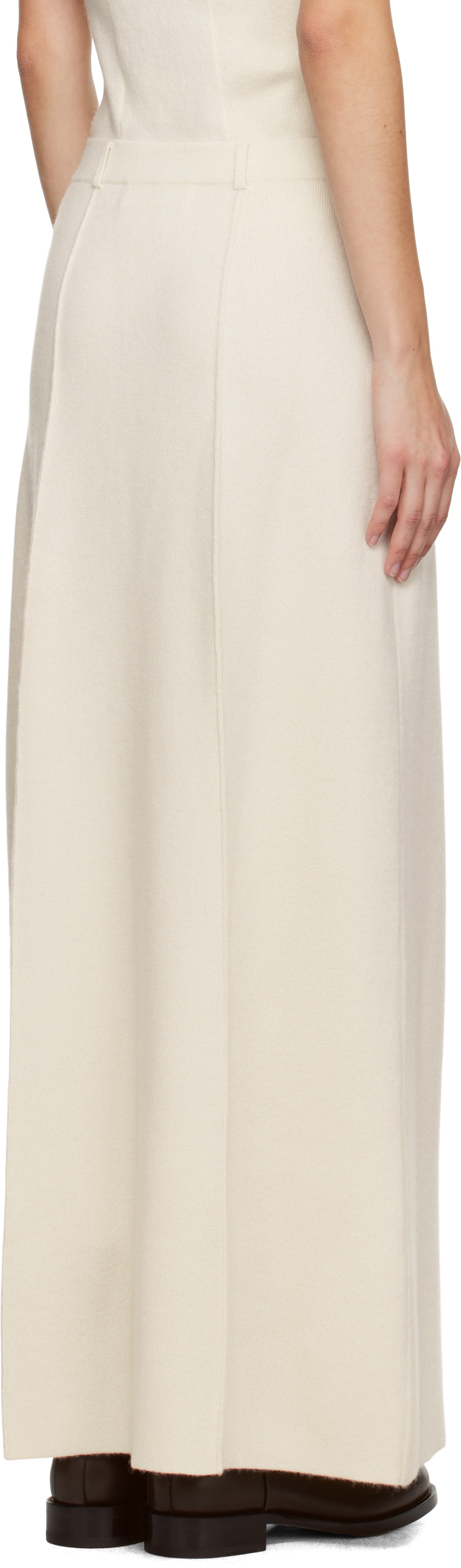 LISA YANG Off-White Ameline Maxi Skirt