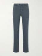 Kiton - Straight-Leg Lyocell-Blend Trousers - Gray