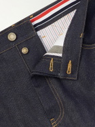 Thom Browne - Cropped Straight-Leg Selvedge Jeans - Blue