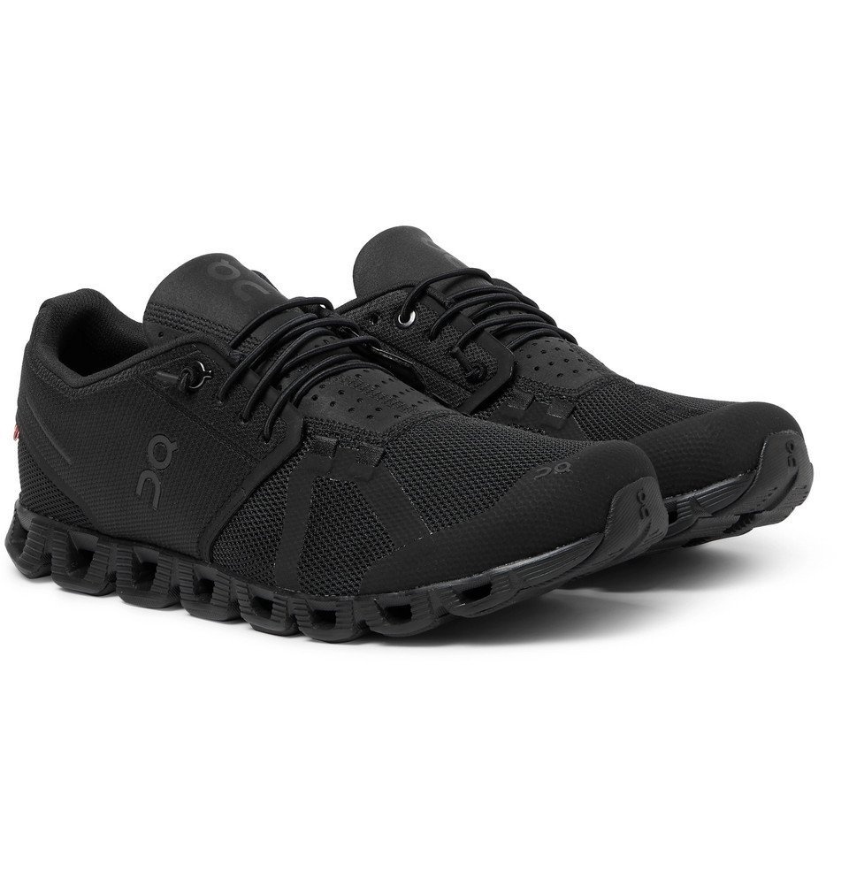 On - Cloud Mesh Slip-On Running Sneakers - Black On