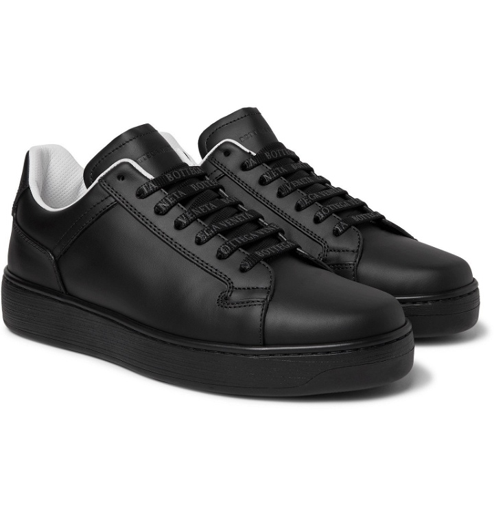 Photo: Bottega Veneta - Leather Sneakers - Black