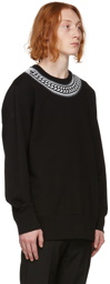 Givenchy Black Chito Edition Embossed Chain Sweatshirt