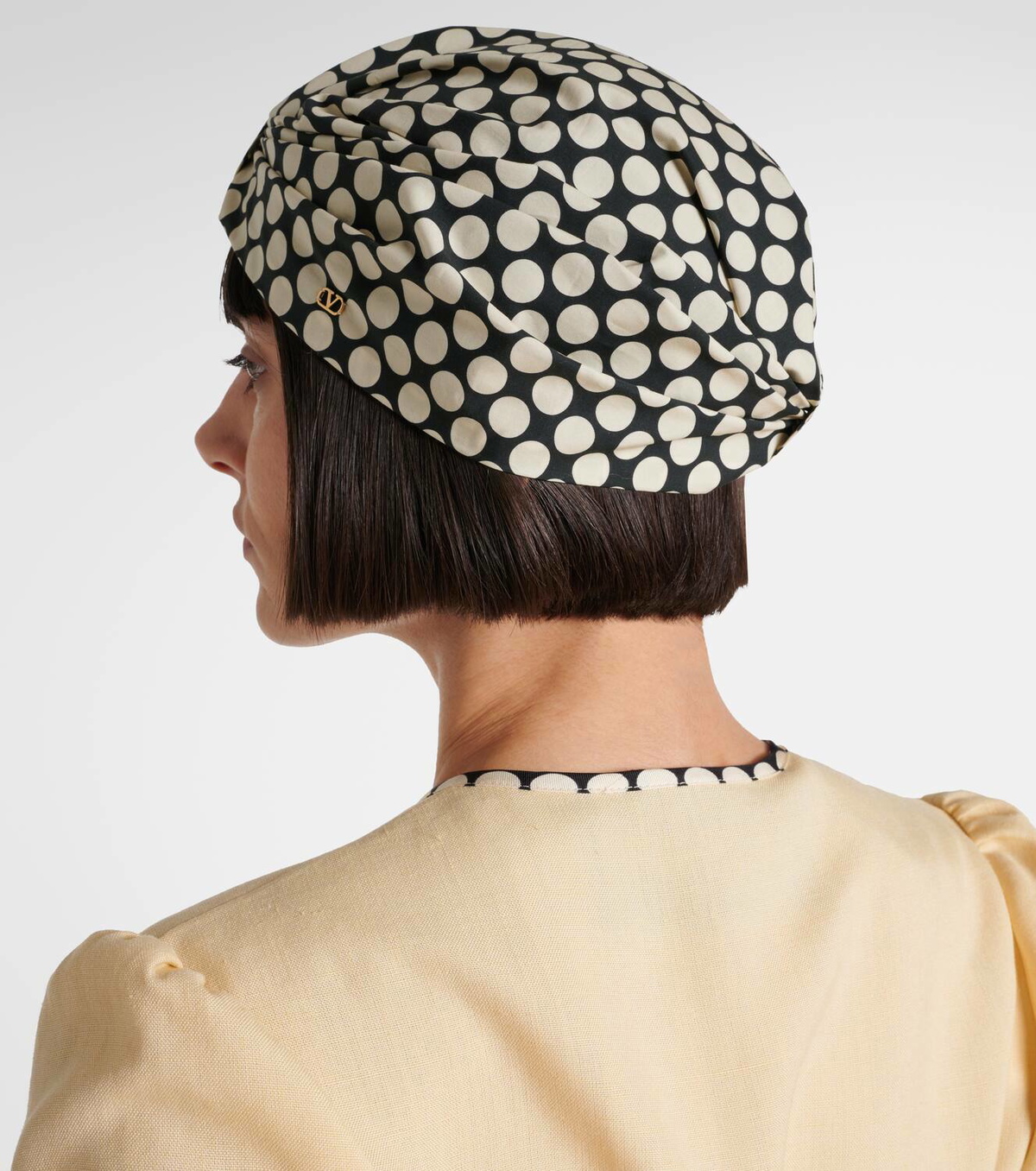 Valentino Escape Plus De Pois cotton head wrap