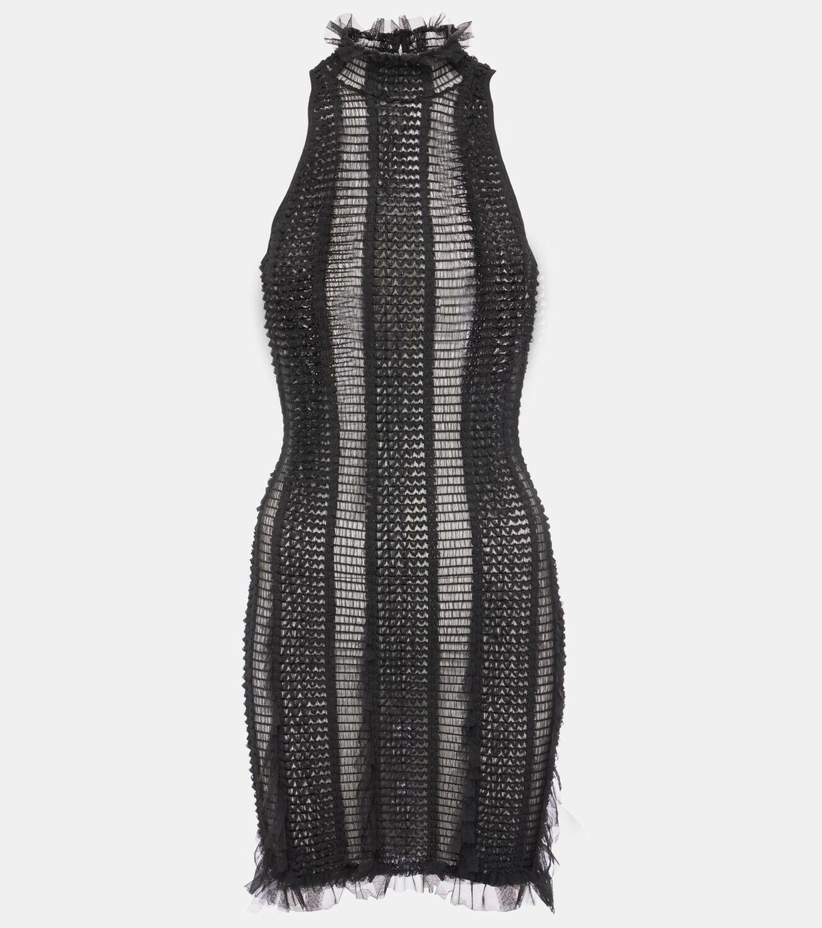 Roberta Einer Angel tulle-trimmed minidress