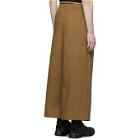 Naked and Famous Denim SSENSE Exclusive Tan Wide Trousers
