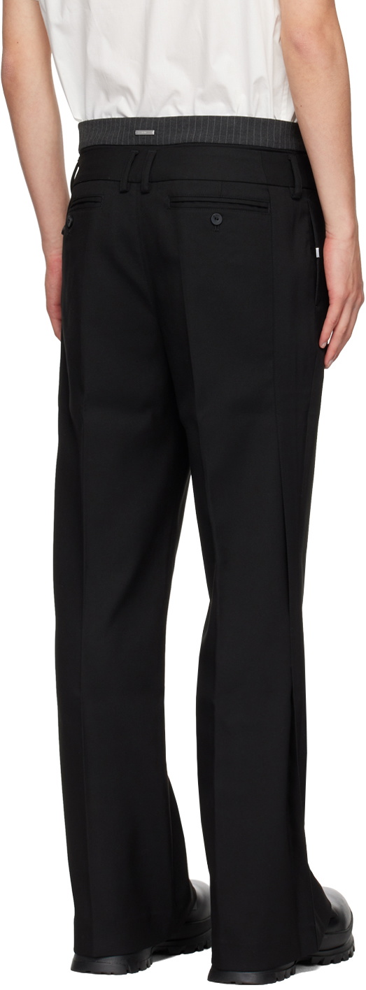 C2H4 Black Corbusian Trousers