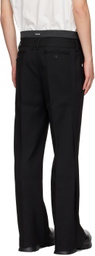 C2H4 Black Corbusian Trousers