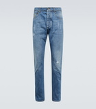 Brunello Cucinelli - Ripped slim-leg jeans