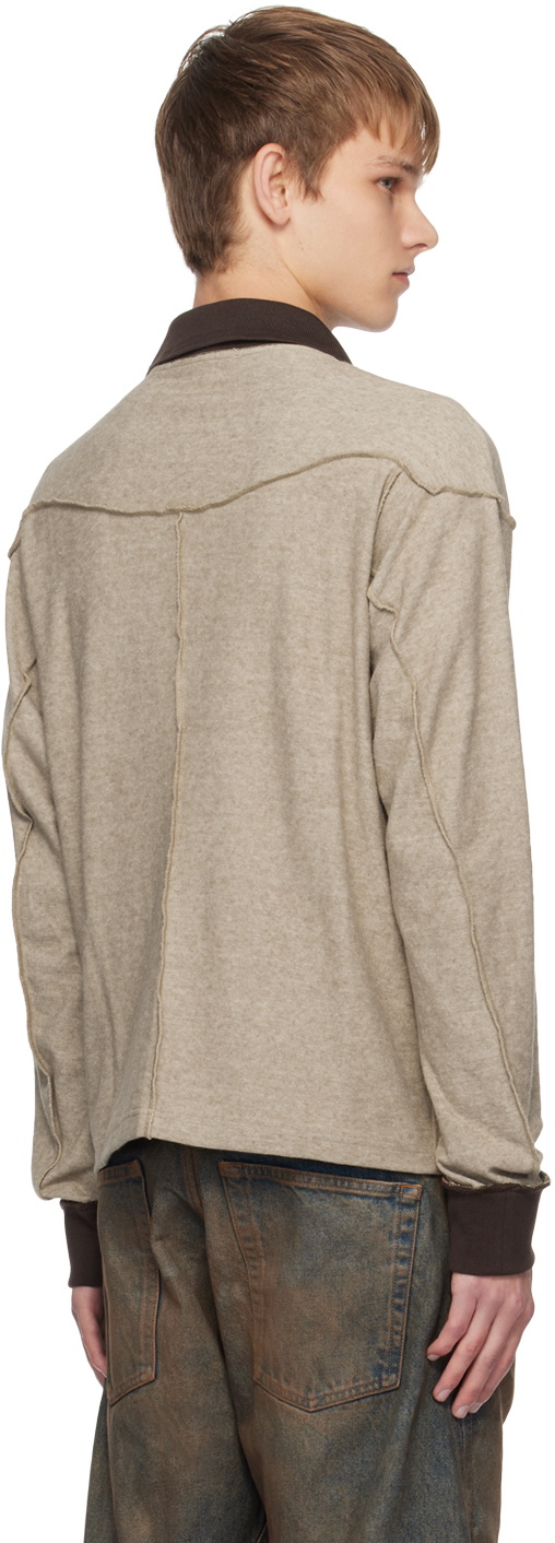 NVRFRGT Beige Paneled Polo