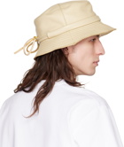 Jacquemus Beige 'Le Bob Mentalo' Bucket Hat