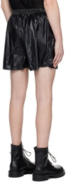 SAPIO Black Button-Fly Shorts