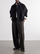 SAGE NATION - Jiji Paneled Melton Wool Jacket - Black