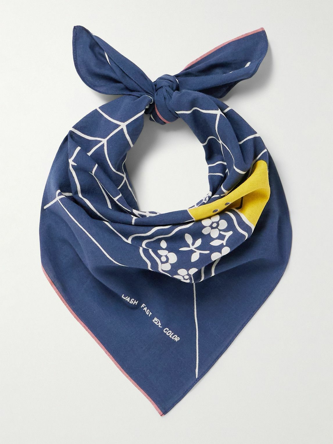 KAPITAL - Fastcolor Printed Selvedge Cotton-Voile Bandana
