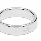 Gucci Men's Jewellery Tag Ring 6mm in Silver