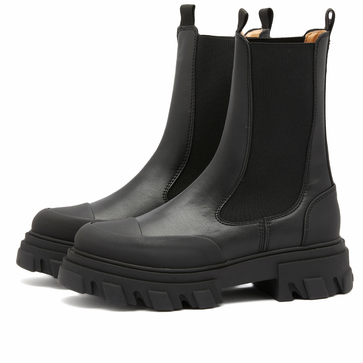 Photo: GANNI Women's Cleated Mid Chelsea Boot in Black