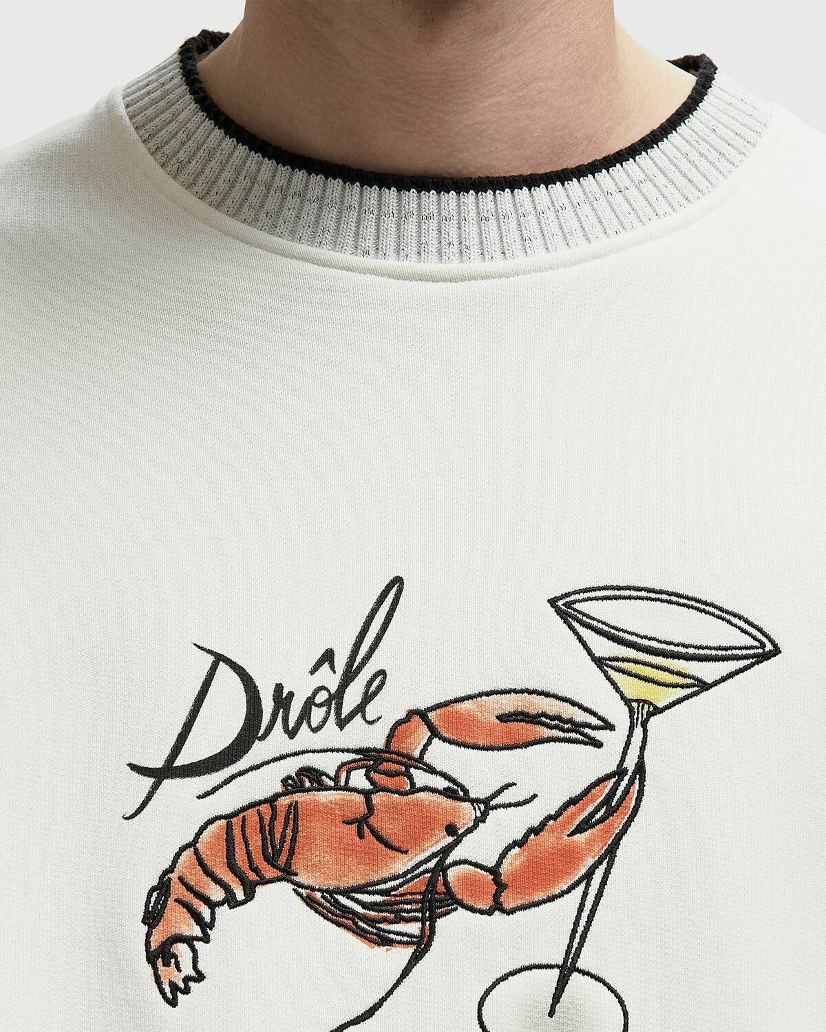 Drôle de Monsieur Le Sweatshirt Homard White Men