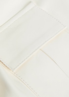 Skiim Eloise Belted Leather Shirt Cream