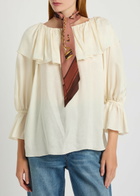 Chloe Paddington Slim Printed Silk Scarf - Brown - One Size