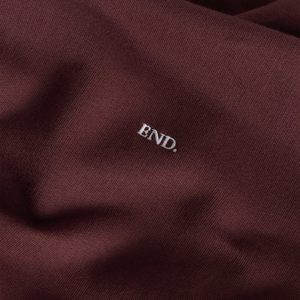 END. Signature Sweatshirt in Oxblood