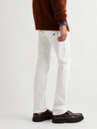 Incotex - Slim-Fit Stretch-Cotton Gabardine Chinos - White