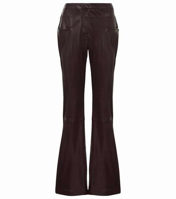 Photo: Altuzarra Serge leather bootcut pants