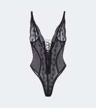 Blumarine Sheer lace bodysuit