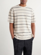 Mr P. - Striped Cotton-Jersey T-Shirt - Neutrals