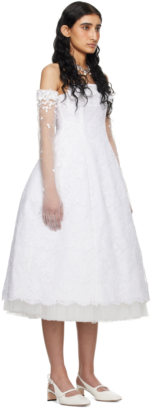 SHUSHU/TONG SSENSE Exclusive White Layered Midi Dress Shushu/Tong