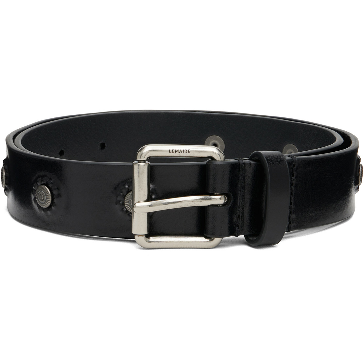 LEMAIRE Black Marguerite Belt