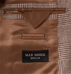 Maximilian Mogg - Slim-Fit Checked Linen Blazer - Brown