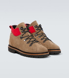 Kiton Lace-up suede ankle boots