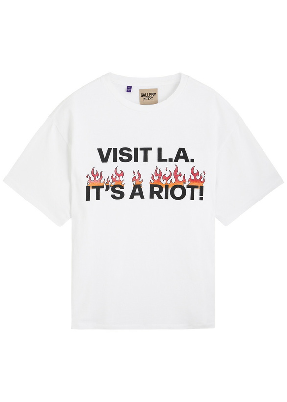 Photo: Gallery Dept. L.A. Riot Printed Cotton T-shirt White