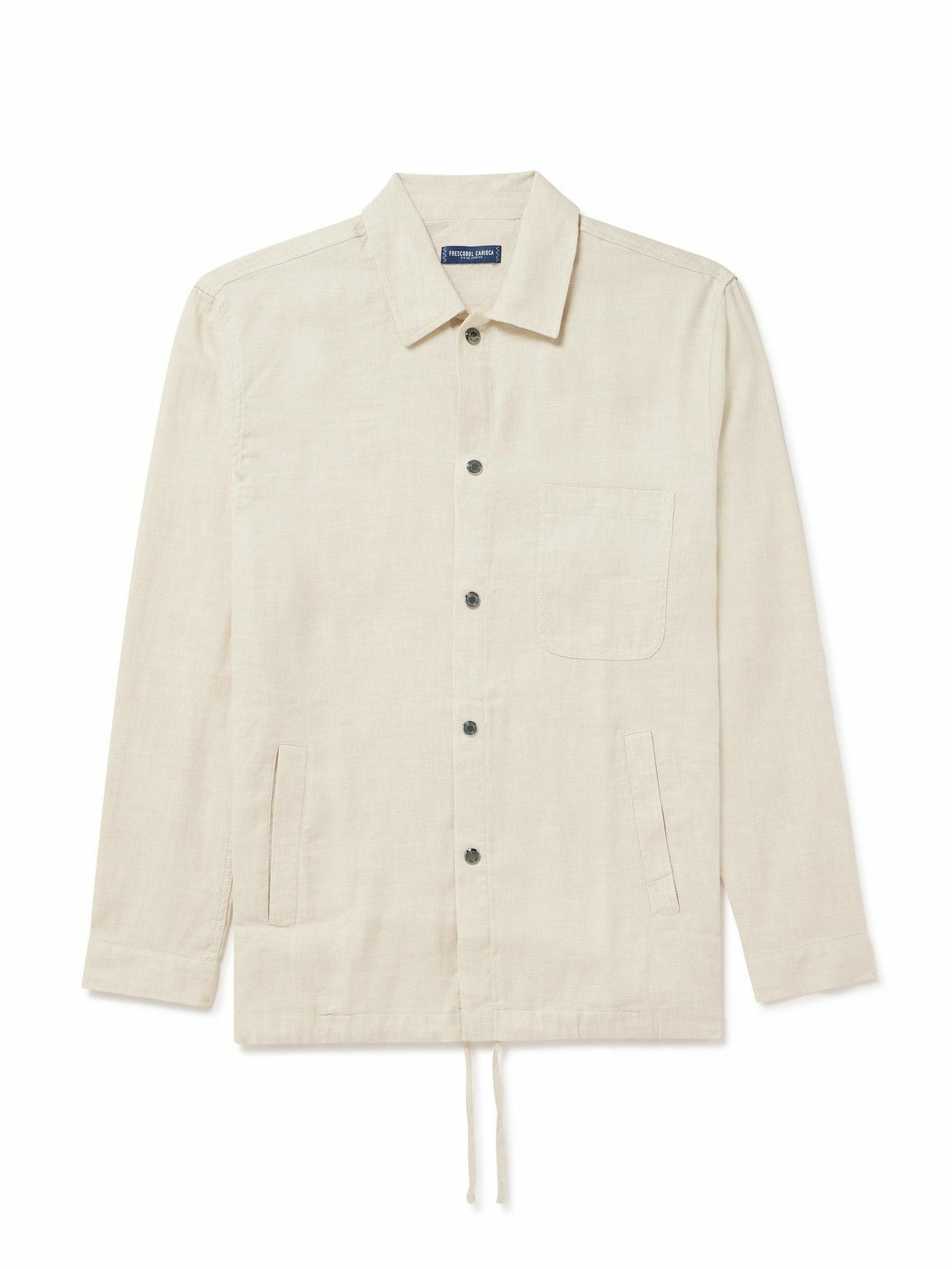 Frescobol Carioca - Diego Linen and Cotton-Blend Coach Jacket - Neutrals