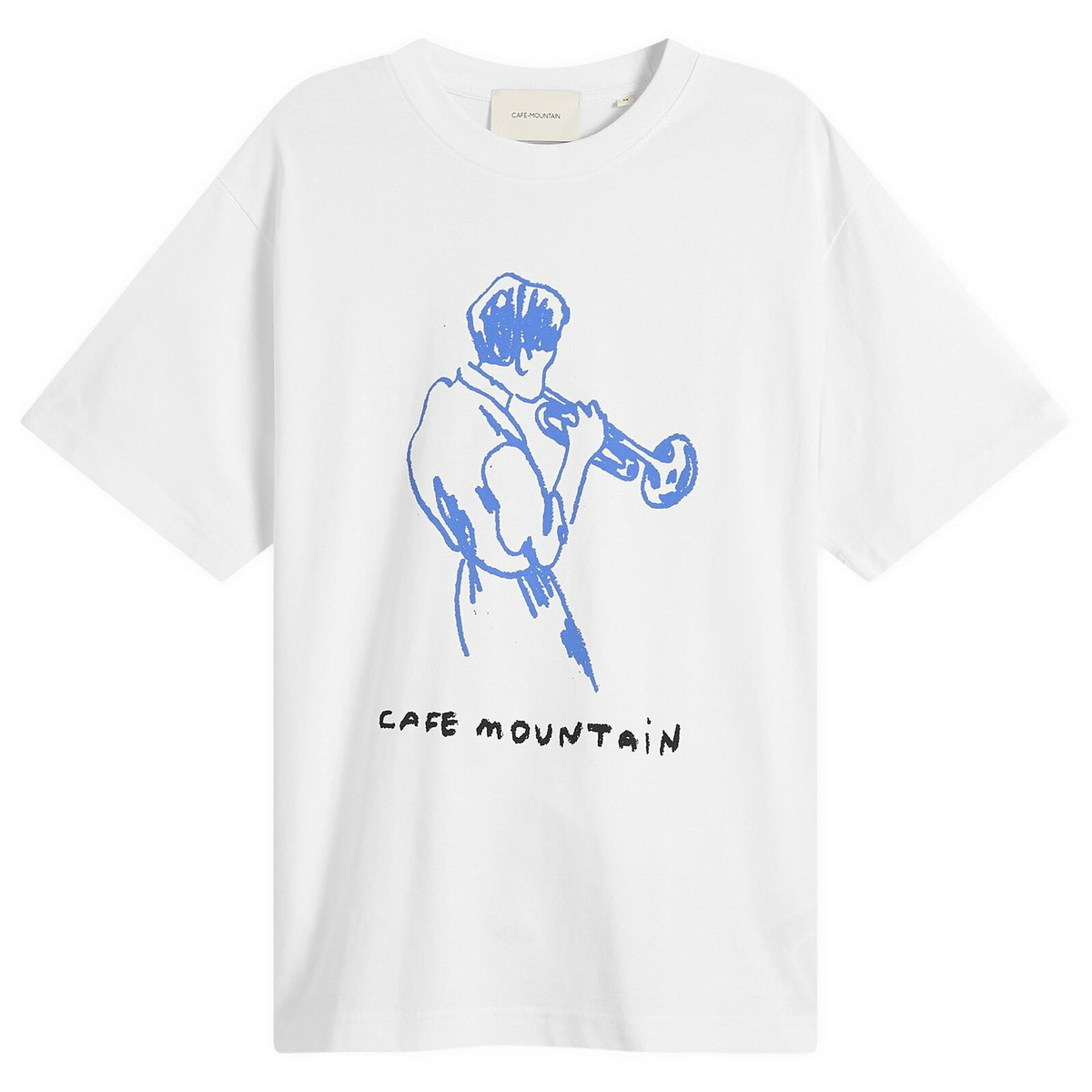 Café Mountain Men's Jazz T-Shirt in Natural