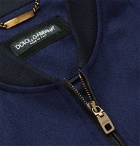 Dolce & Gabbana - Cashmere Bomber Jacket - Blue