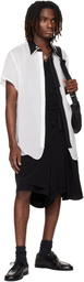 YOHJI YAMAMOTO White Double Collar B Shirt