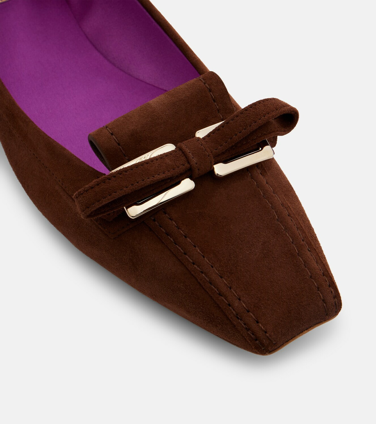 Roger Vivier Trompette suede ballet flats