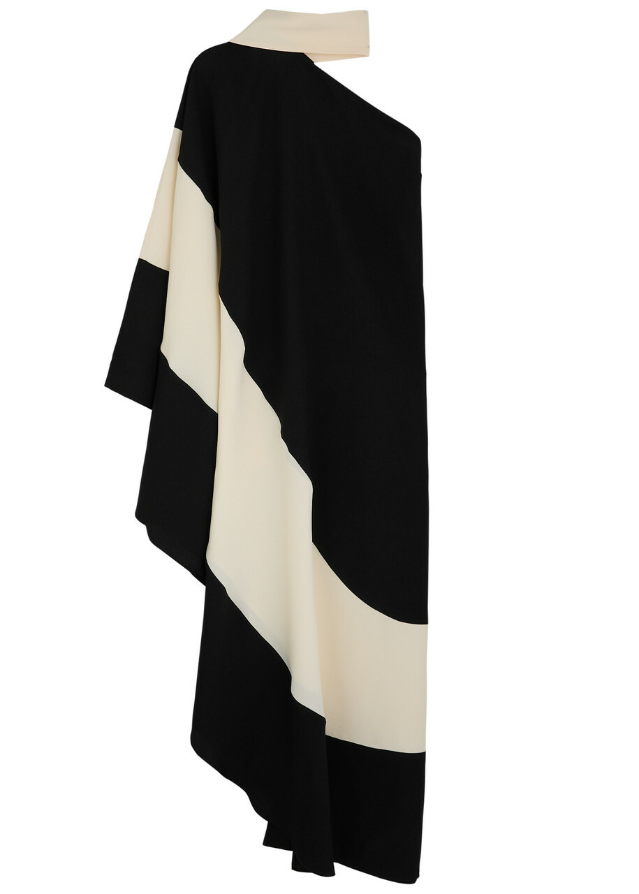 ワンピースその他 Taller Marmo Black dress in crepe cady with scarf Taylor scarf-detail crêpe cady kaftan in green - Taller