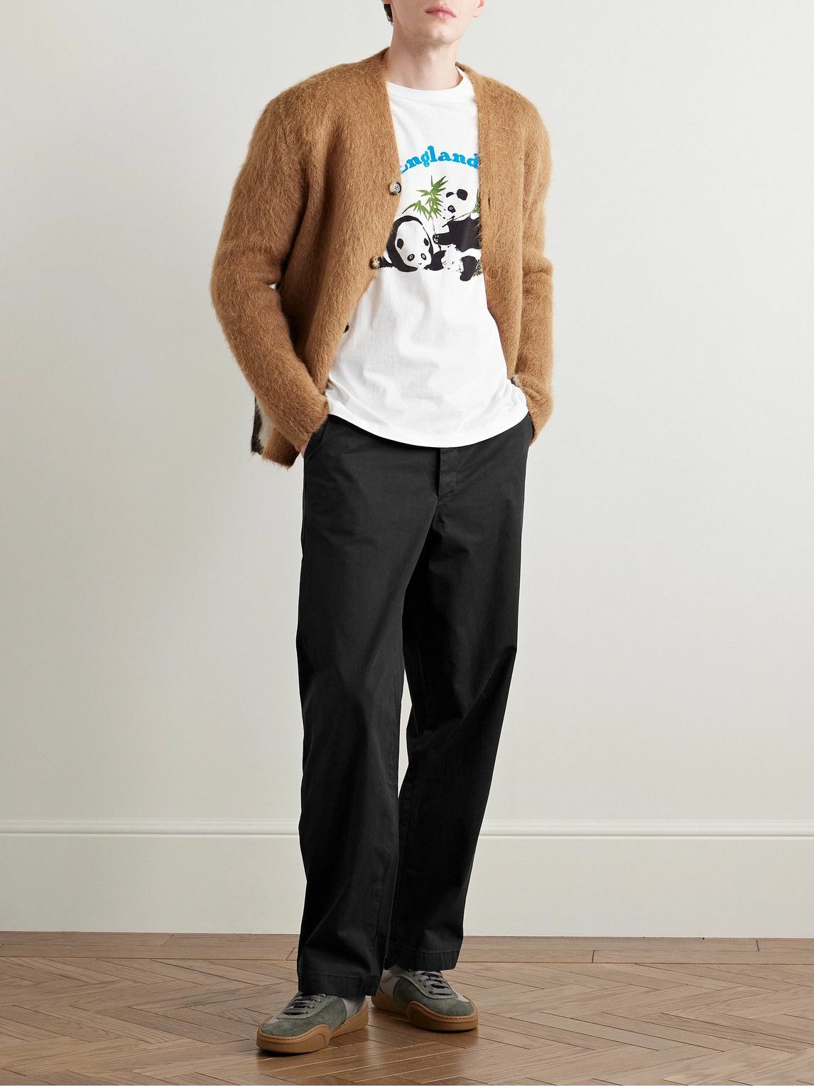 The Elder Statesman - Norm Straight-Leg Cotton Trousers - Black