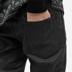 Saint Laurent Men's Skinny 5 Pocket Jean in Coated Black