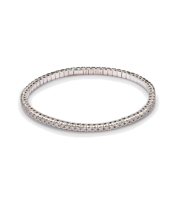 Photo: Shay Jewelry Diamond Tennis Stretch 18kt white gold bracelet with diamonds