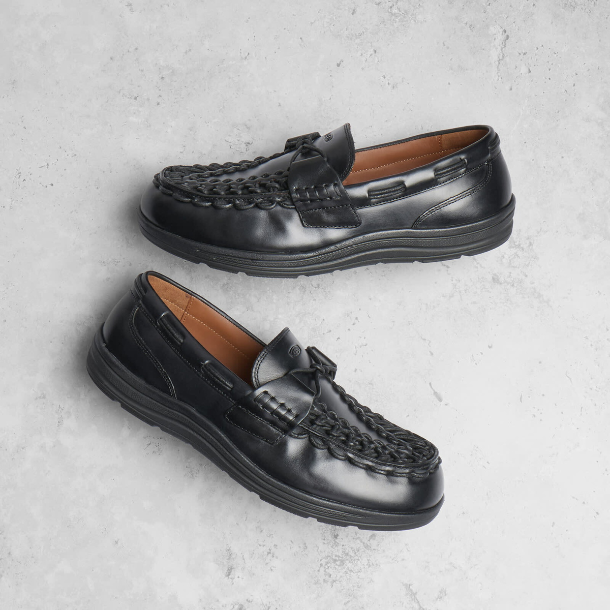 Keen Men's Uneek Loafer in Nocturnal Black