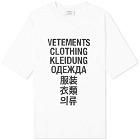 VETEMENTS Men's Translation T-Shirt in White